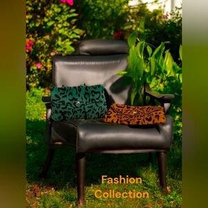 Fashion collection faux fur mini belt bag winners choice green brown leopard